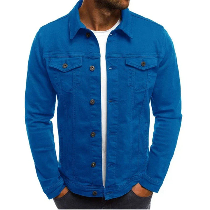 Chaqueta De Manga Larga Con Botones Para Hombre | Bolsillos En El Pecho