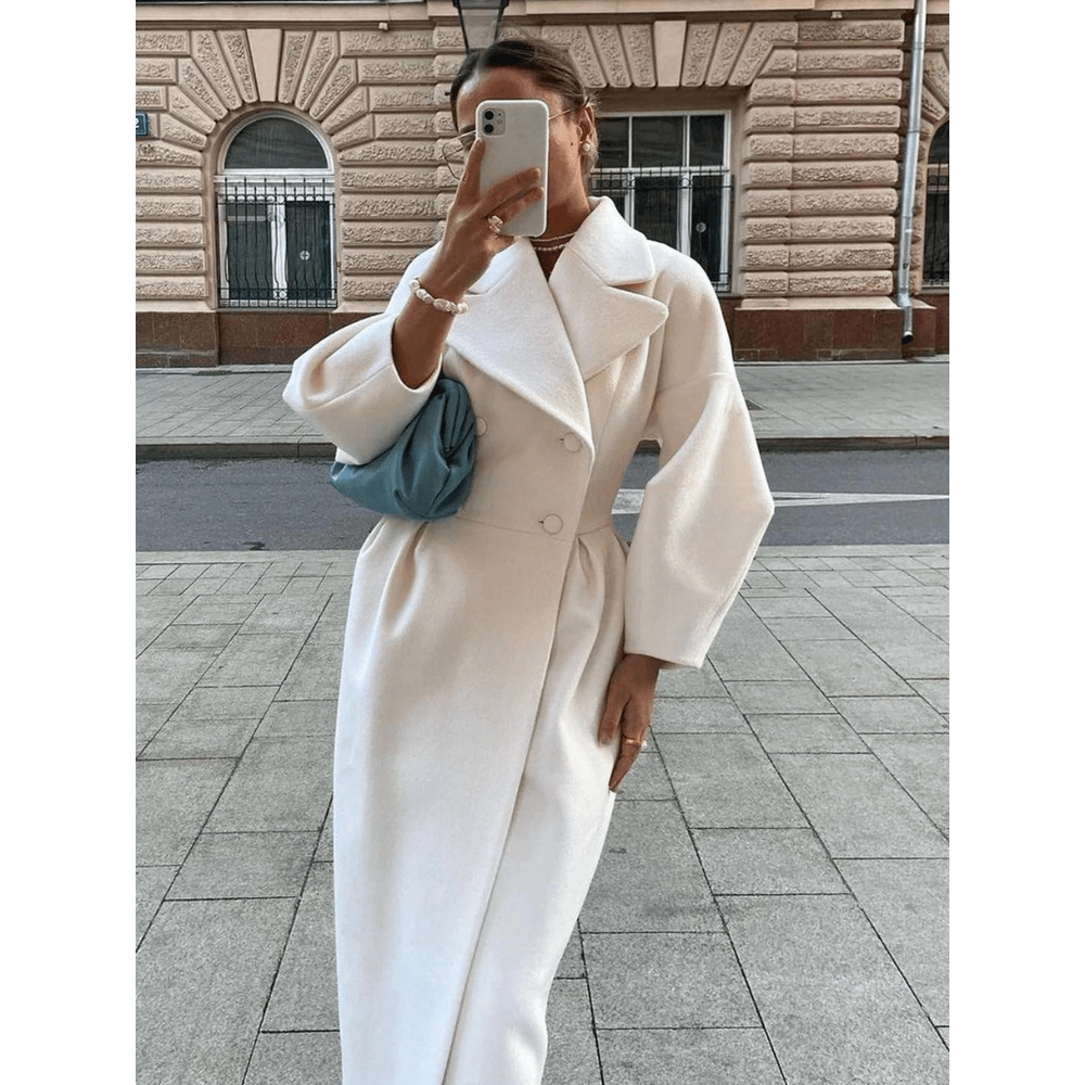 Gabardina Larga De Doble Botonadura Para Mujer | Invierno