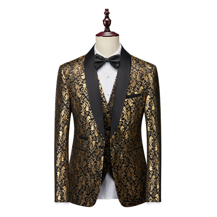Traje De Invitado De Boda Texturizado De 3 Piezas Para Hombre | Moderno