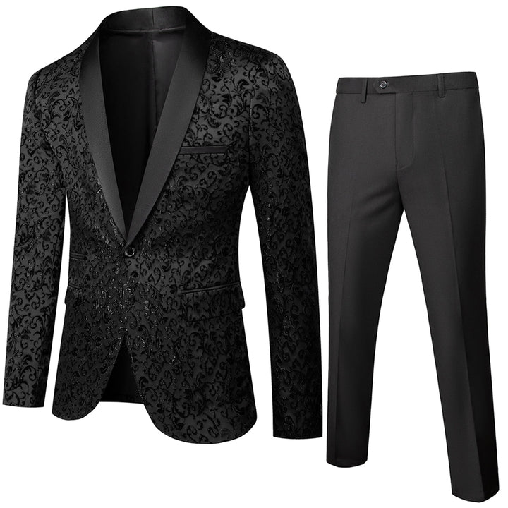 Traje Para Invitado De Boda Estampado Para Hombre | Dos Piezas
