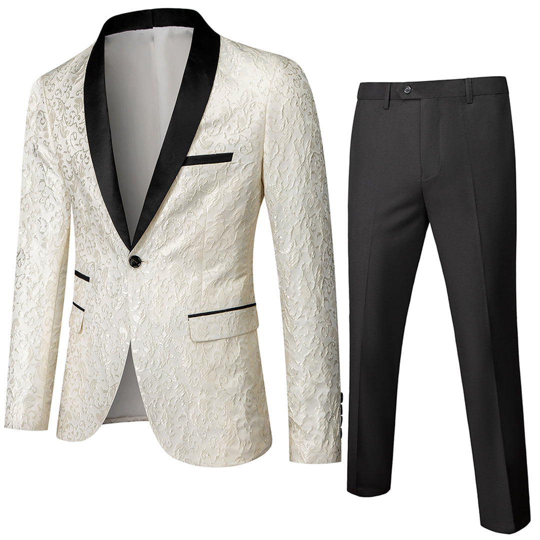 Traje Para Invitado De Boda Estampado Para Hombre | Dos Piezas