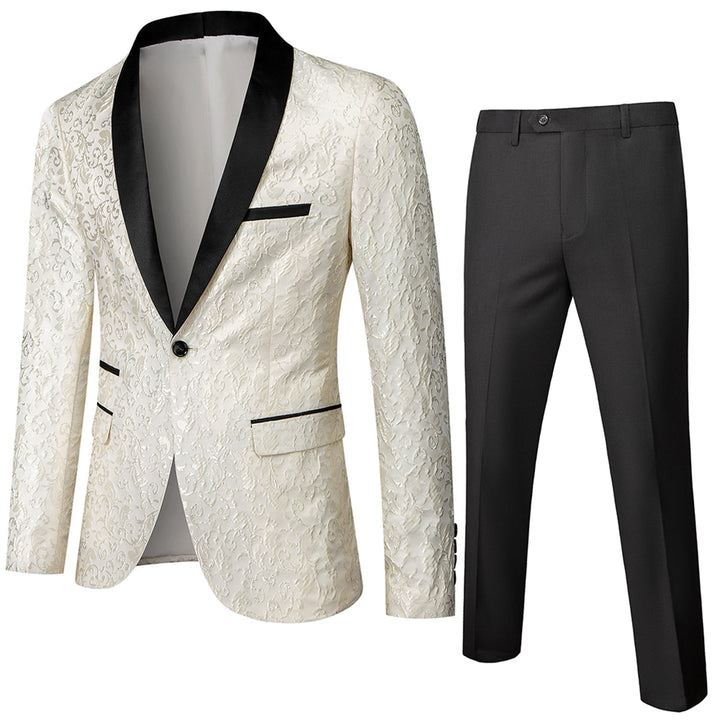 Traje Para Invitado De Boda Estampado Para Hombre | Dos Piezas
