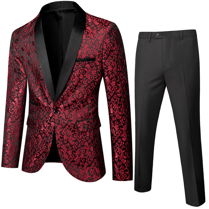 Traje Para Invitado De Boda Estampado Para Hombre | Dos Piezas