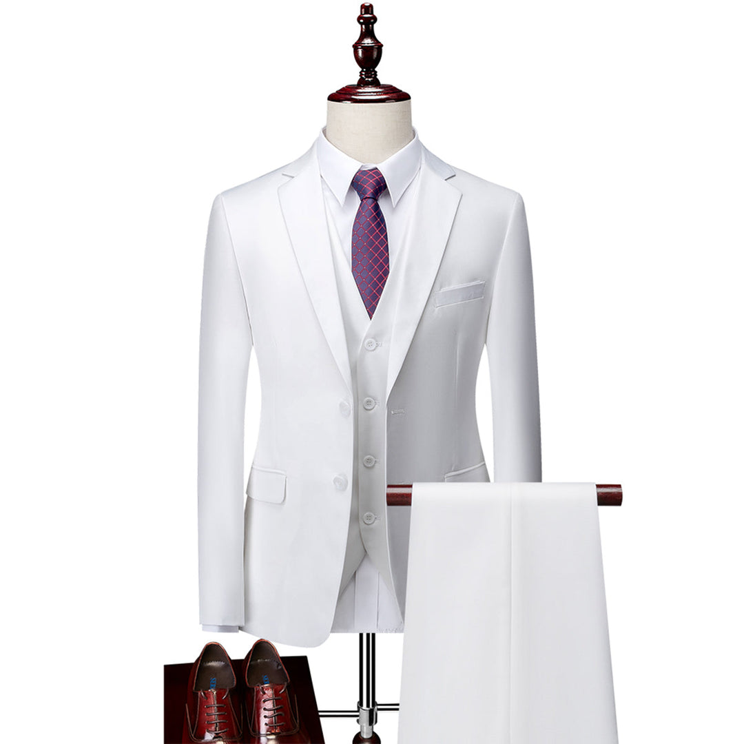 Traje De Tres Piezas Corte Ajustado Para Invitado De Boda | Clásico