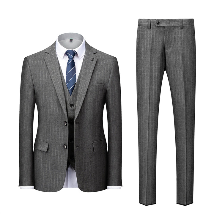 Traje Para Invitado De Boda ajustado a rayas para hombre | Clásico