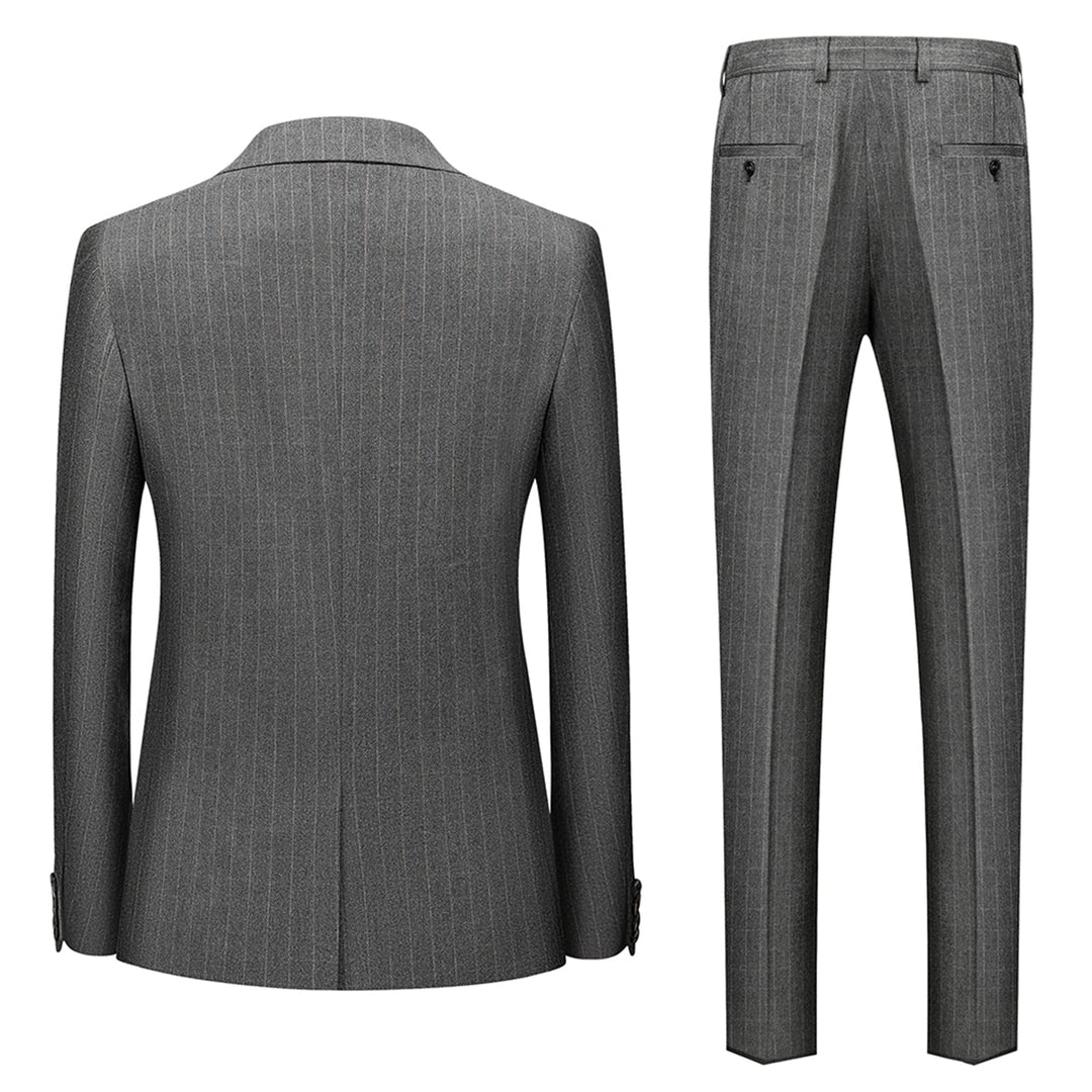 Traje Para Invitado De Boda ajustado a rayas para hombre | Clásico
