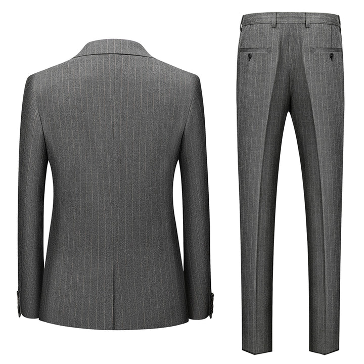Traje Para Invitado De Boda ajustado a rayas para hombre | Clásico