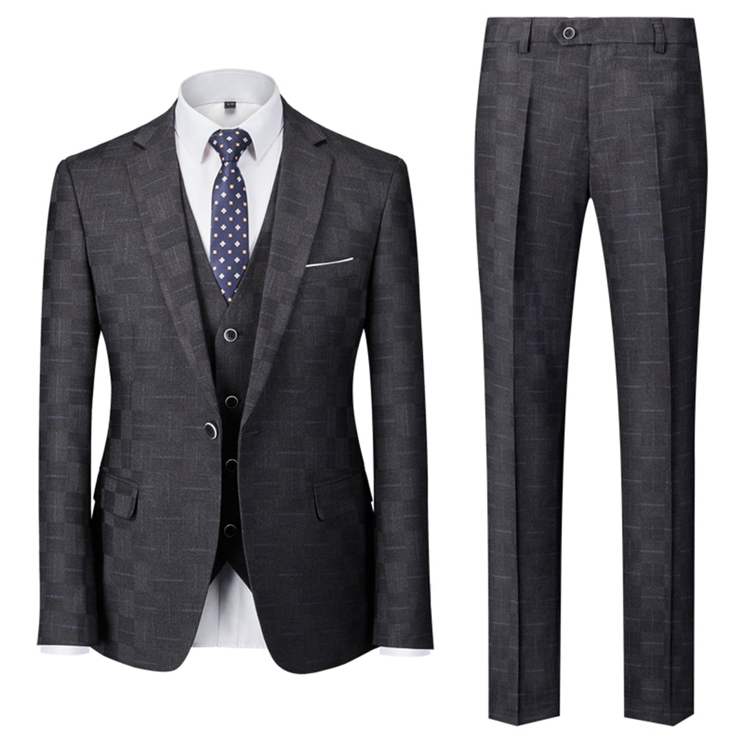 Traje Para Invitado De Boda moderno de tres piezas para hombre | Corte ajustado