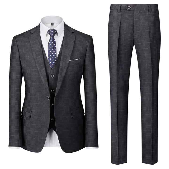 Traje Para Invitado De Boda moderno de tres piezas para hombre | Corte ajustado