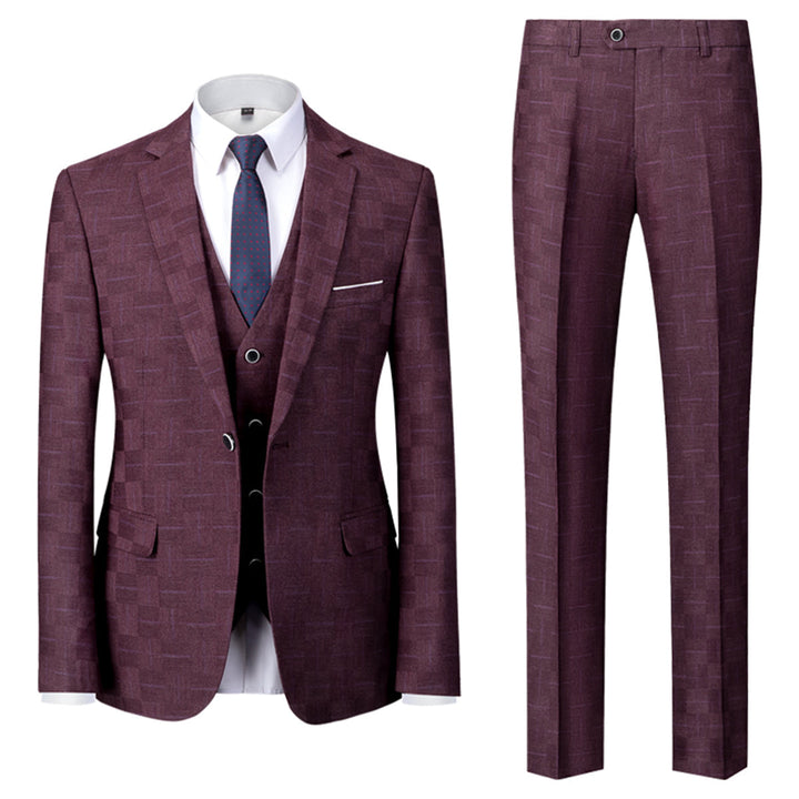 Traje Para Invitado De Boda moderno de tres piezas para hombre | Corte ajustado