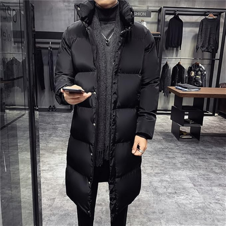 Chaqueta De Invierno De Manga Larga Para Hombre | Cuello alto