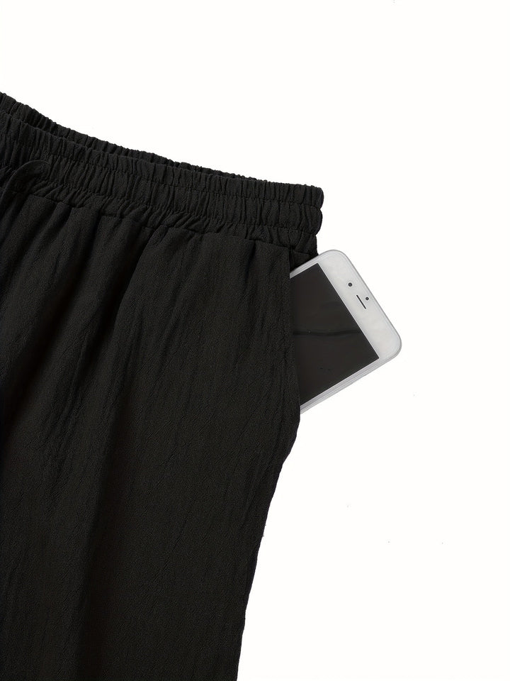 Pantalones Rectos Para Hombre | Cintura Elástica