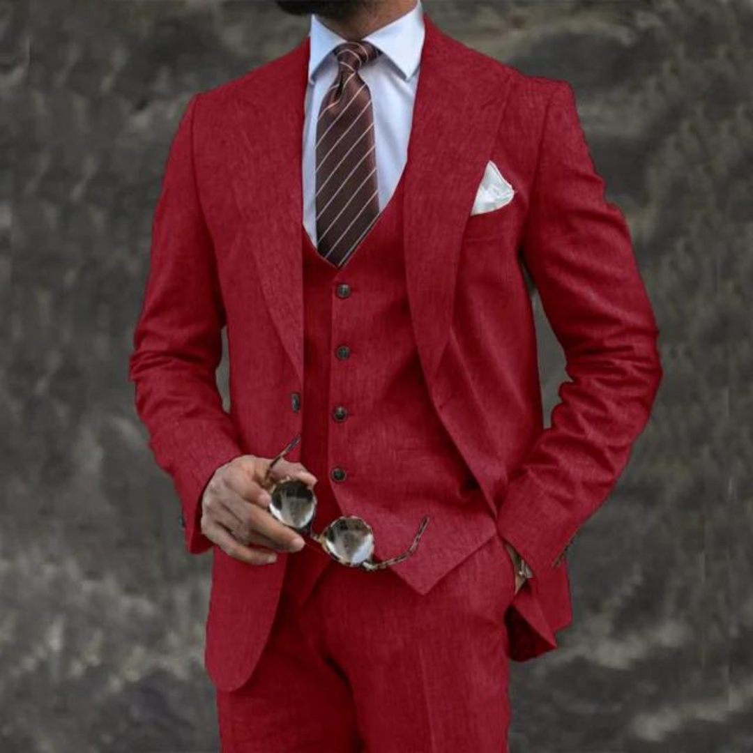 Traje Para Invitado De Boda Moderno De Tres Piezas Para Hombre | Hecho A Medida