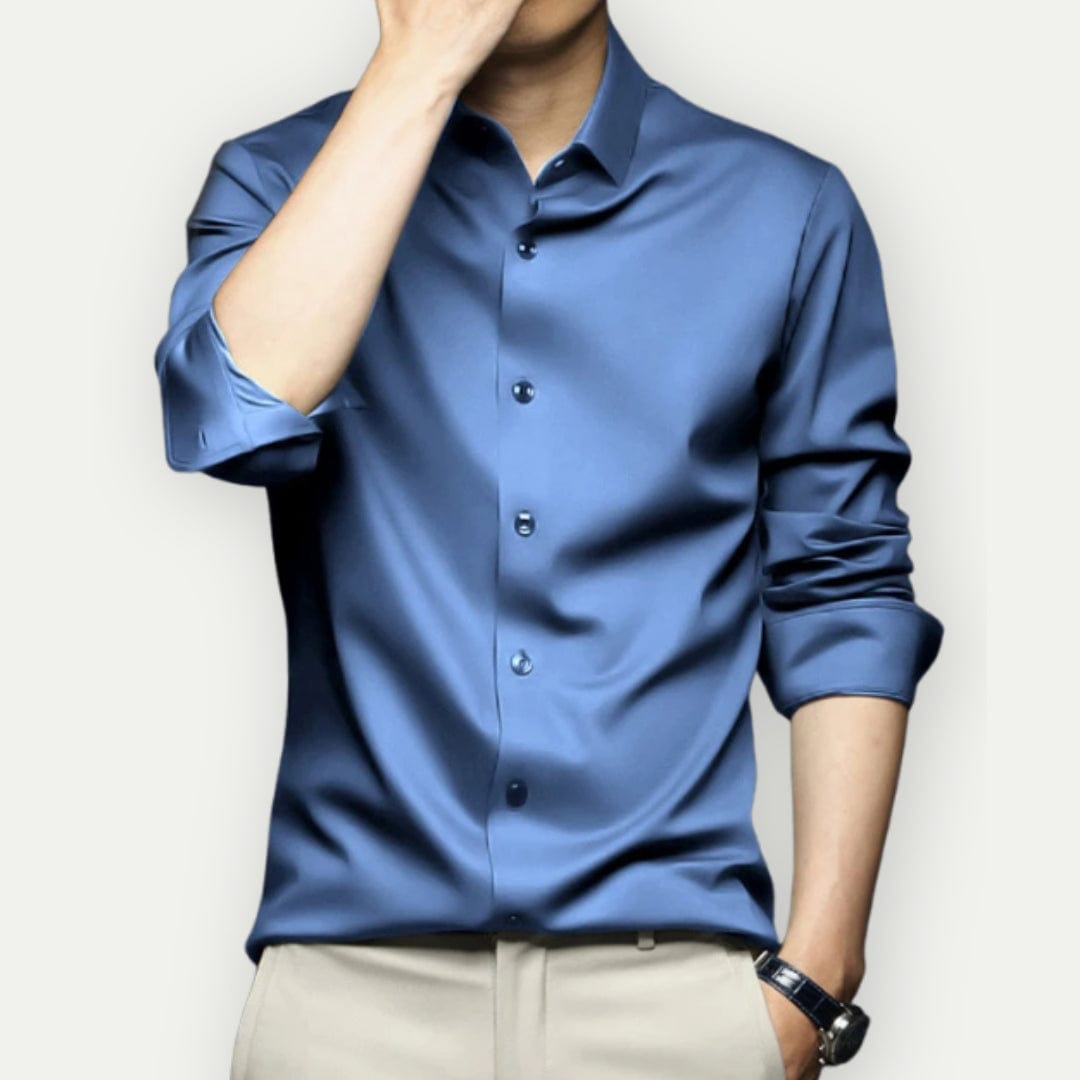 Camisa Formal De Manga Larga Para Hombre | Con Botones