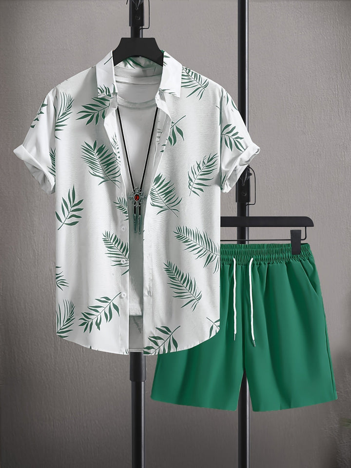 Conjunto de 2 piezas para hombre Tropical Verano | Informal