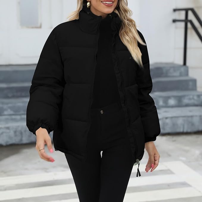 Kurtka zimowa damska z zamkiem błyskawicznym | Ciepła