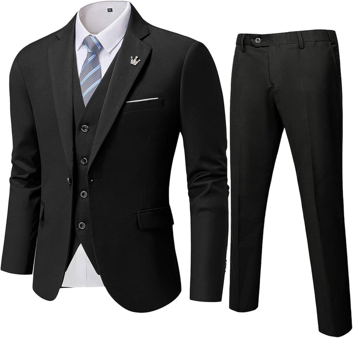 Conjunto de Traje de 3 Piezas Formal para Invitado de Boda para Hombre | Corte Ajustado