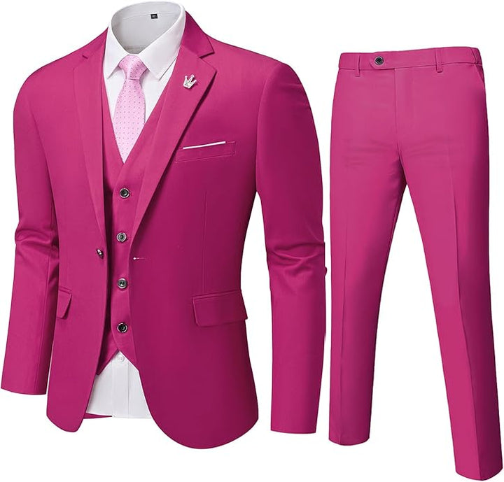 Conjunto de Traje de 3 Piezas Formal para Invitado de Boda para Hombre | Corte Ajustado