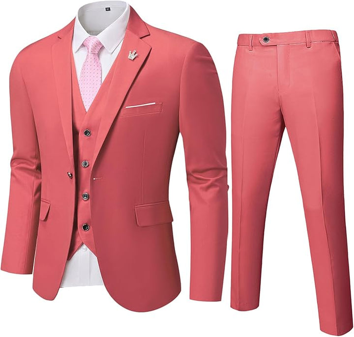 Conjunto de Traje de 3 Piezas Formal para Invitado de Boda para Hombre | Corte Ajustado