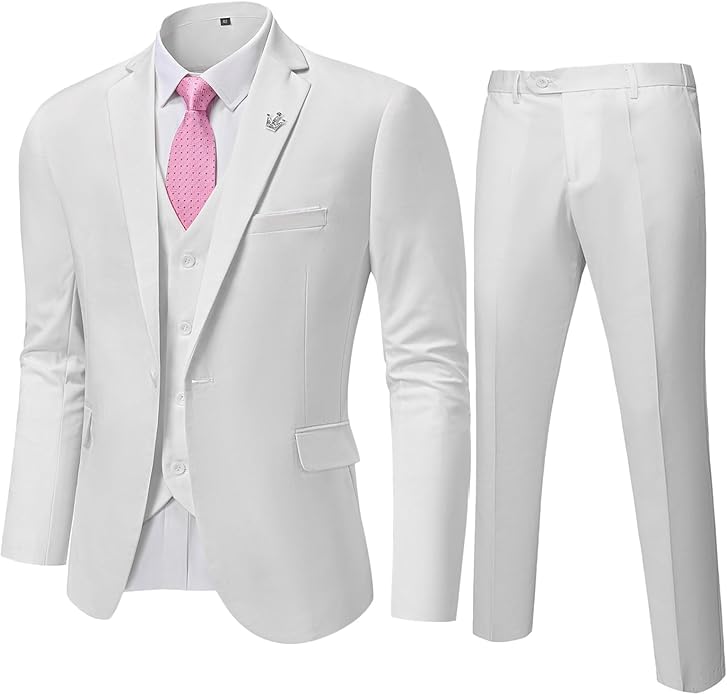 Conjunto de Traje de 3 Piezas Formal para Invitado de Boda para Hombre | Corte Ajustado
