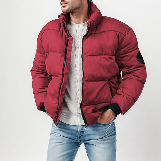 Chaqueta Acolchada Para Hombre | Cuello Alto