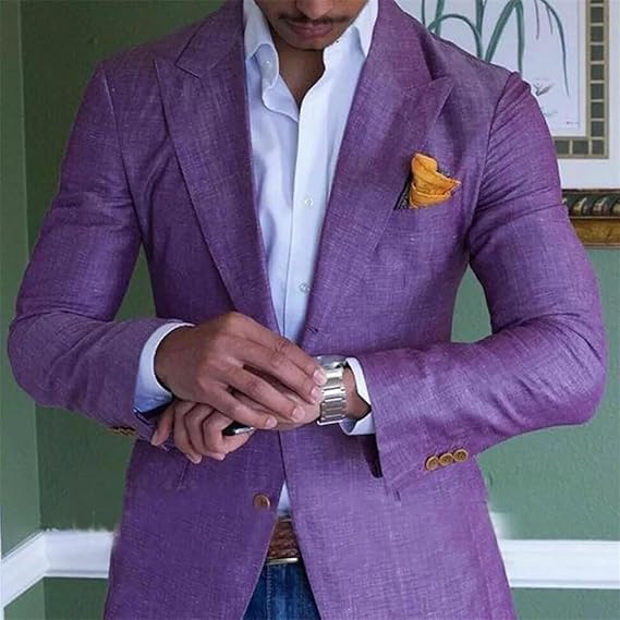 Blazer Informal De Manga Larga Para Hombre | Con Botones