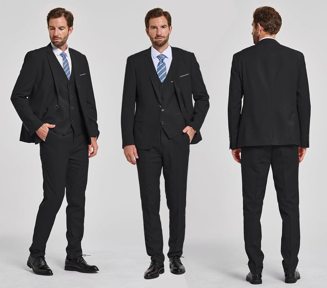 Conjunto de Traje de 3 Piezas Formal para Invitado de Boda para Hombre | Corte Ajustado
