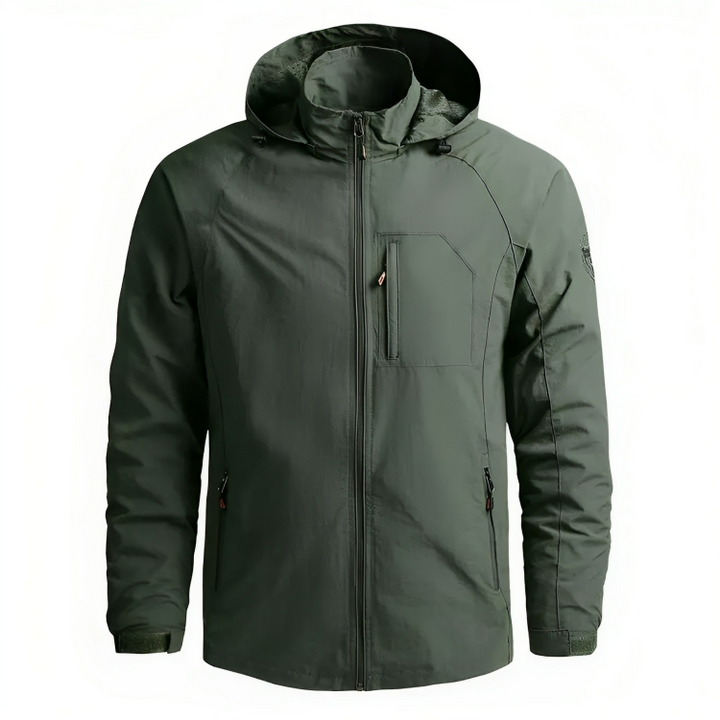 Chaqueta Con Capucha Para Hombre Para Actividades Al Aire Libre | Cremallera Frontal