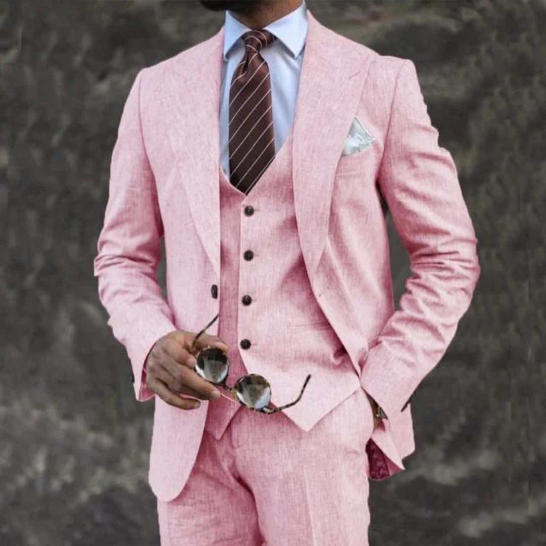 Traje Para Invitado De Boda Moderno De Tres Piezas Para Hombre | Hecho A Medida