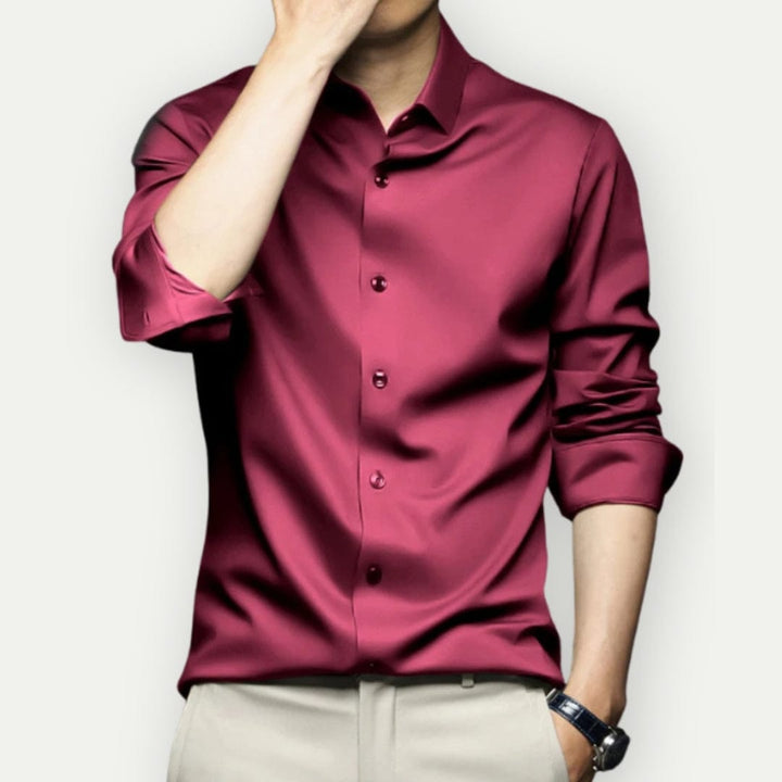 Camisa Formal De Manga Larga Para Hombre | Con Botones