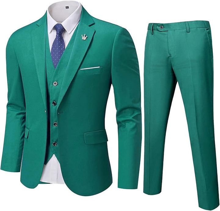 Conjunto de Traje de 3 Piezas Formal para Invitado de Boda para Hombre | Corte Ajustado