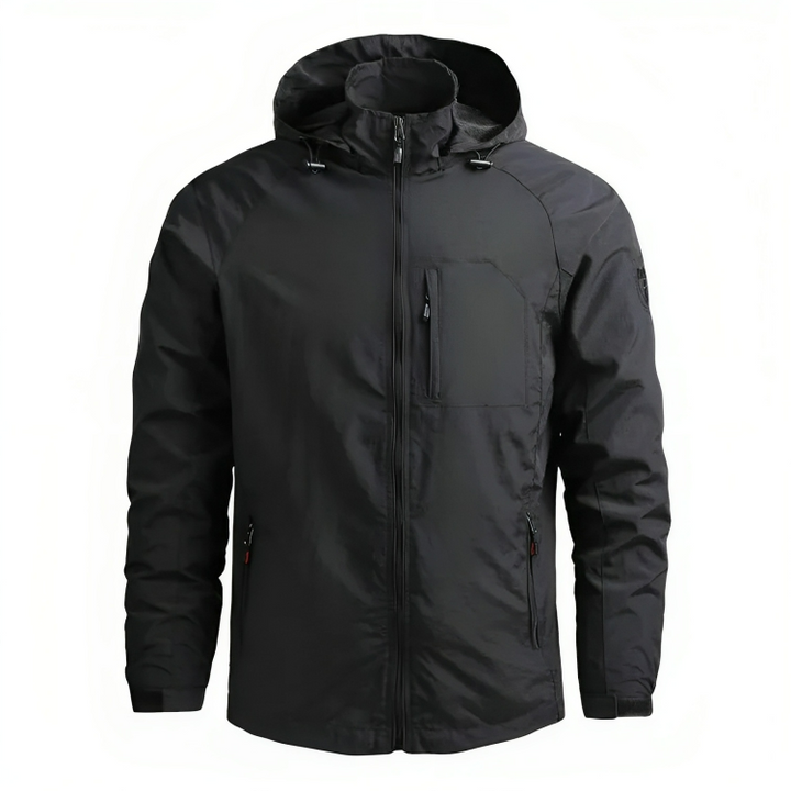 Chaqueta Con Capucha Para Hombre Para Actividades Al Aire Libre | Cremallera Frontal
