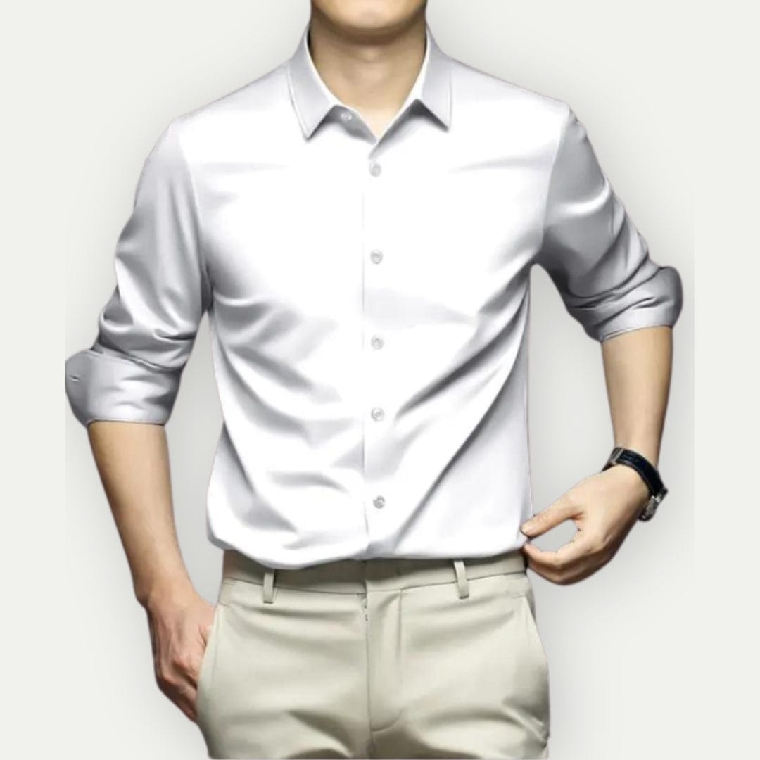 Camisa Formal De Manga Larga Para Hombre | Con Botones
