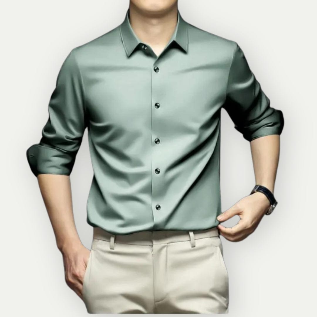 Camisa Formal De Manga Larga Para Hombre | Con Botones
