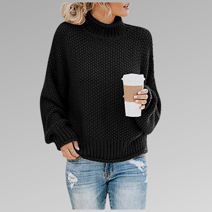 Jersey De Manga Larga De Punto Para Mujer | Cálido