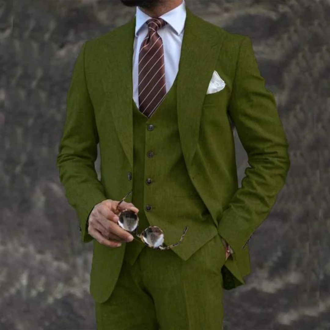 Traje Para Invitado De Boda Moderno De Tres Piezas Para Hombre | Hecho A Medida