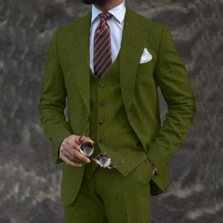 Traje Para Invitado De Boda Moderno De Tres Piezas Para Hombre | Hecho A Medida