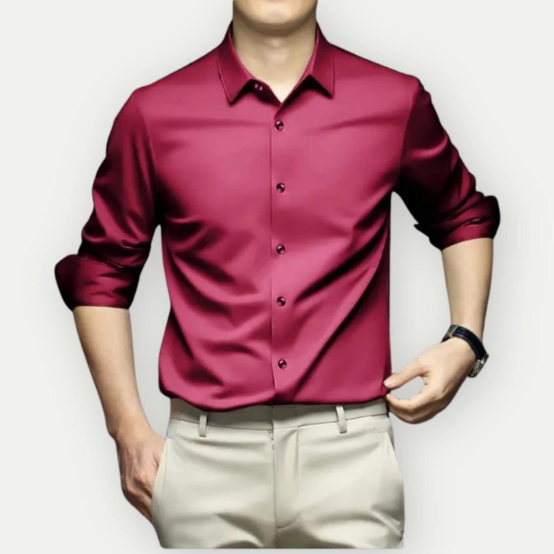 Camisa Formal De Manga Larga Para Hombre | Con Botones