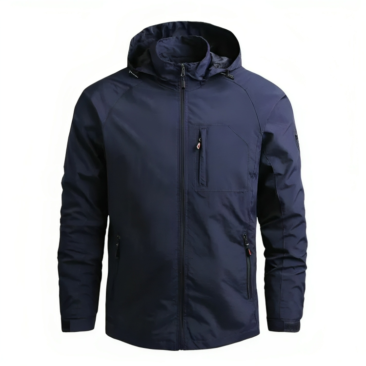 Chaqueta Con Capucha Para Hombre Para Actividades Al Aire Libre | Cremallera Frontal