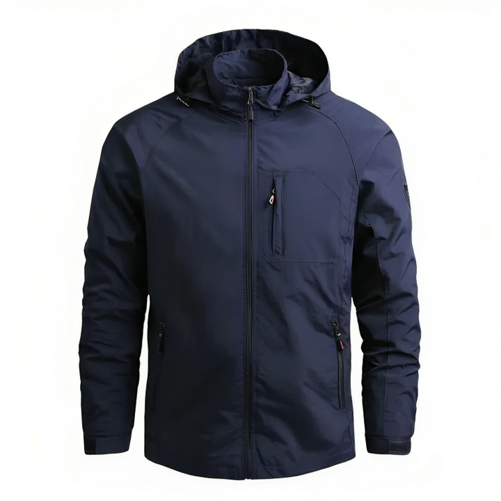 Chaqueta Con Capucha Para Hombre Para Actividades Al Aire Libre | Cremallera Frontal