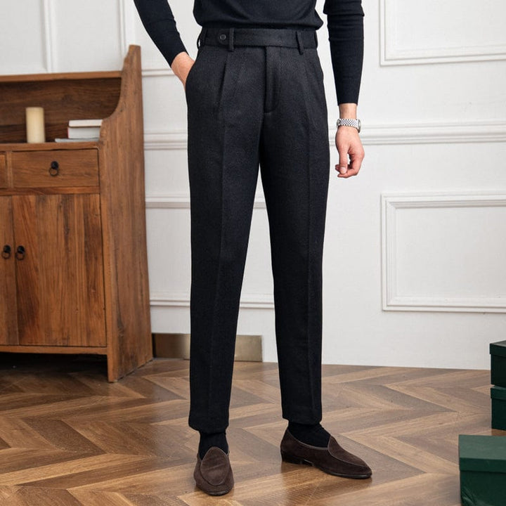 Hombre Corte Ajustado Pantalones Formales | Clásico
