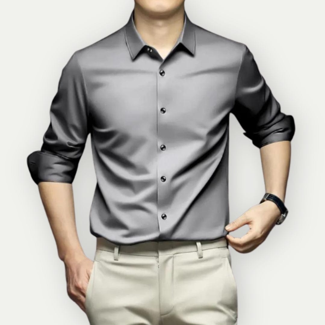 Camisa Formal De Manga Larga Para Hombre | Con Botones
