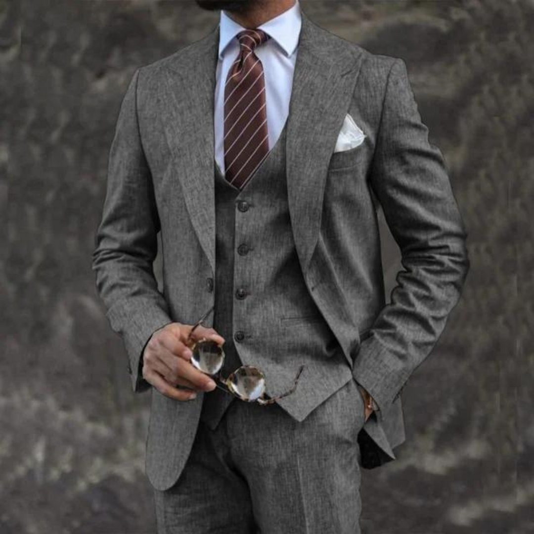 Traje Para Invitado De Boda Moderno De Tres Piezas Para Hombre | Hecho A Medida