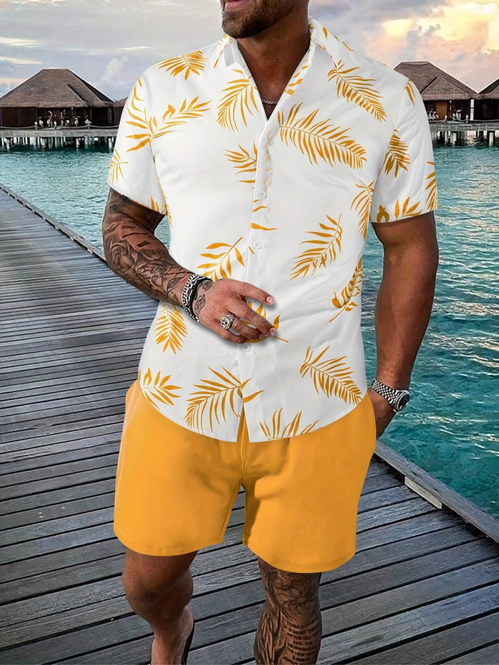 Conjunto de 2 piezas para hombre Tropical Verano | Informal