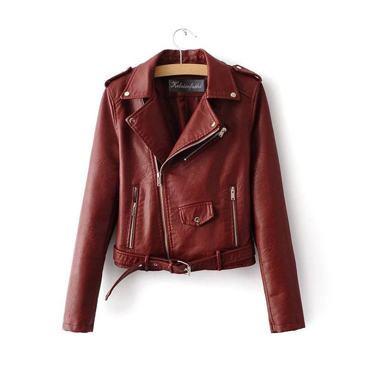 Chaqueta Corta Con Cremallera Para Mujer | Bolsillo con cremallera
