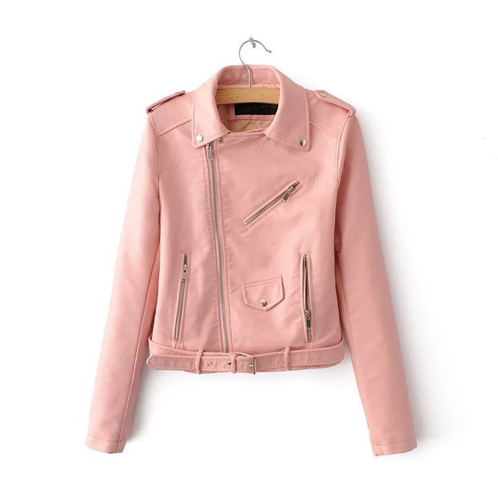 Chaqueta Corta Con Cremallera Para Mujer | Bolsillo con cremallera