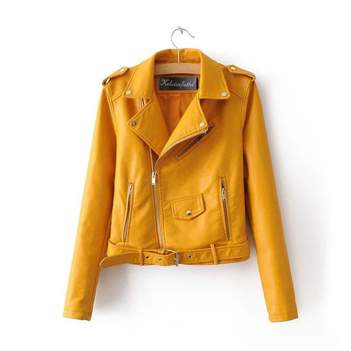 Chaqueta Corta Con Cremallera Para Mujer | Bolsillo con cremallera