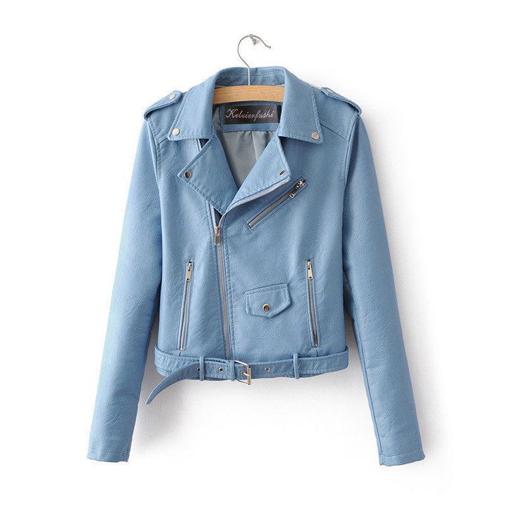 Chaqueta Corta Con Cremallera Para Mujer | Bolsillo con cremallera