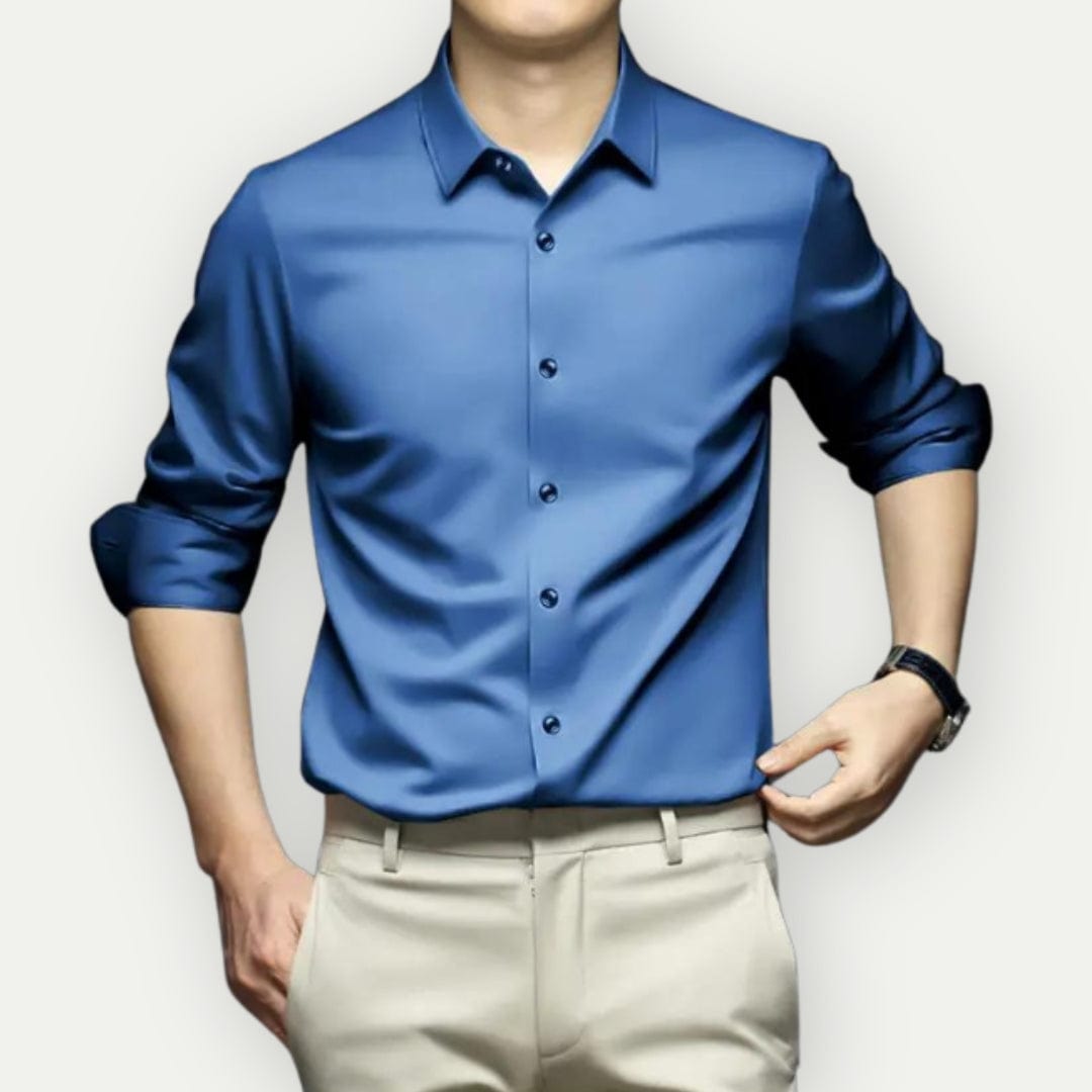 Camisa Formal De Manga Larga Para Hombre | Con Botones
