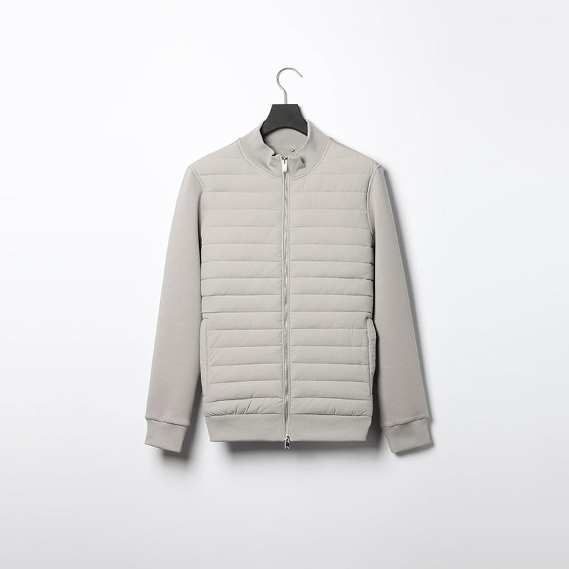 Chaqueta Acolchada De Invierno De Manga Larga Para Hombre | Cremallera